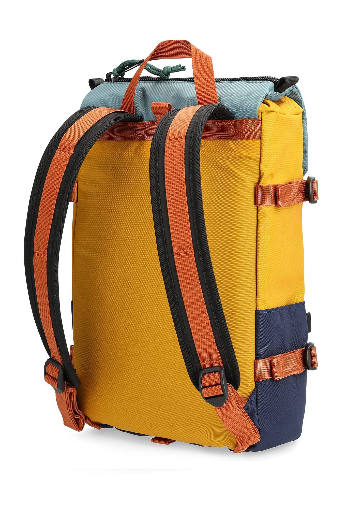 Topo Designs rover pack mini in navy and mustard