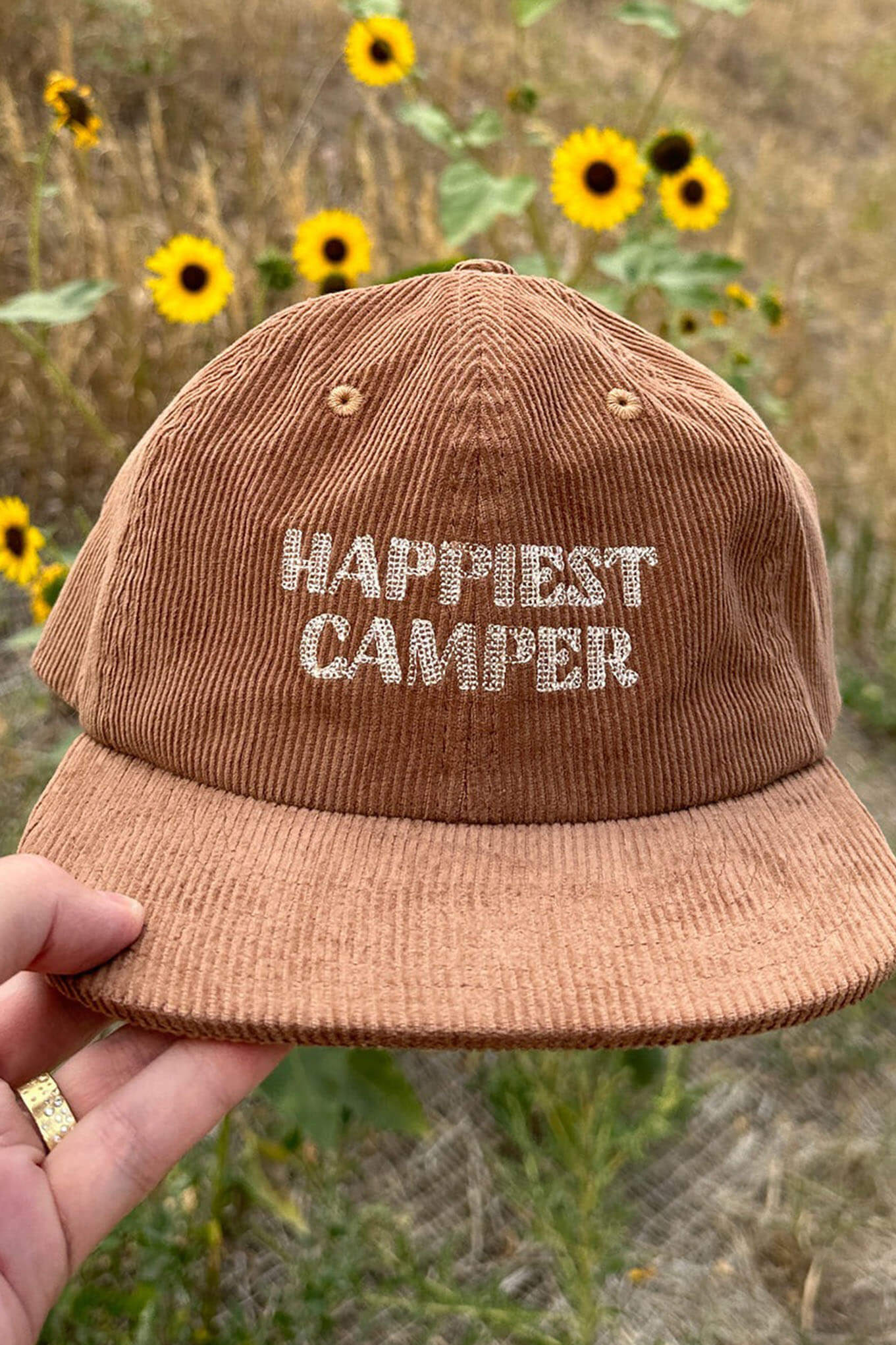 Trek Light happiest camper hat