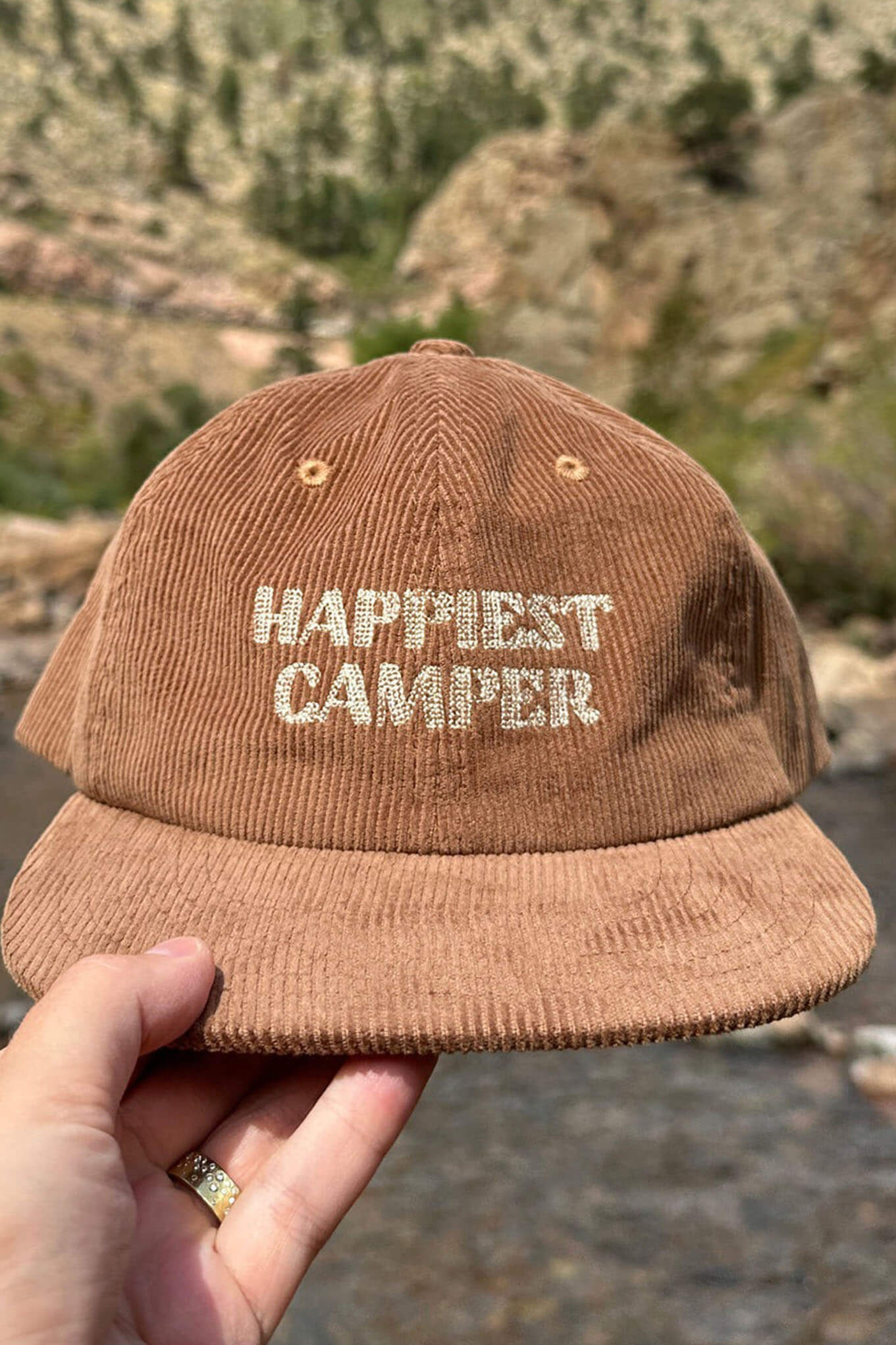 Trek Light happiest camper hat