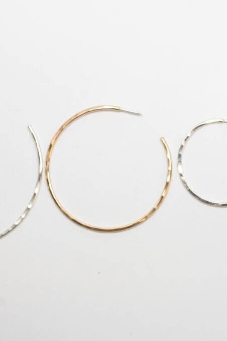 Tumbleweed Shop & Studio stud hoops small in 14k gold fill