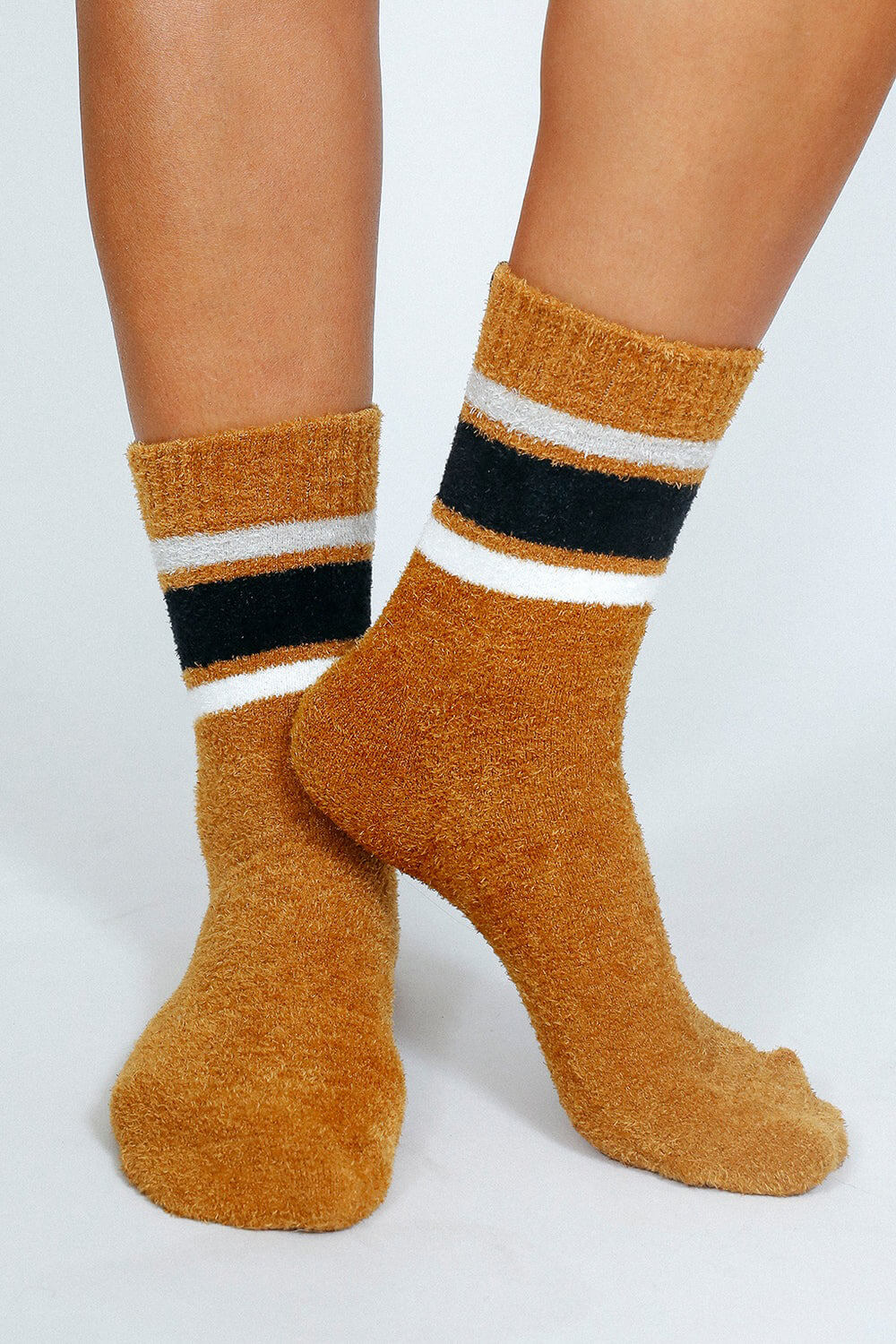 flour plush ankle sock caramel