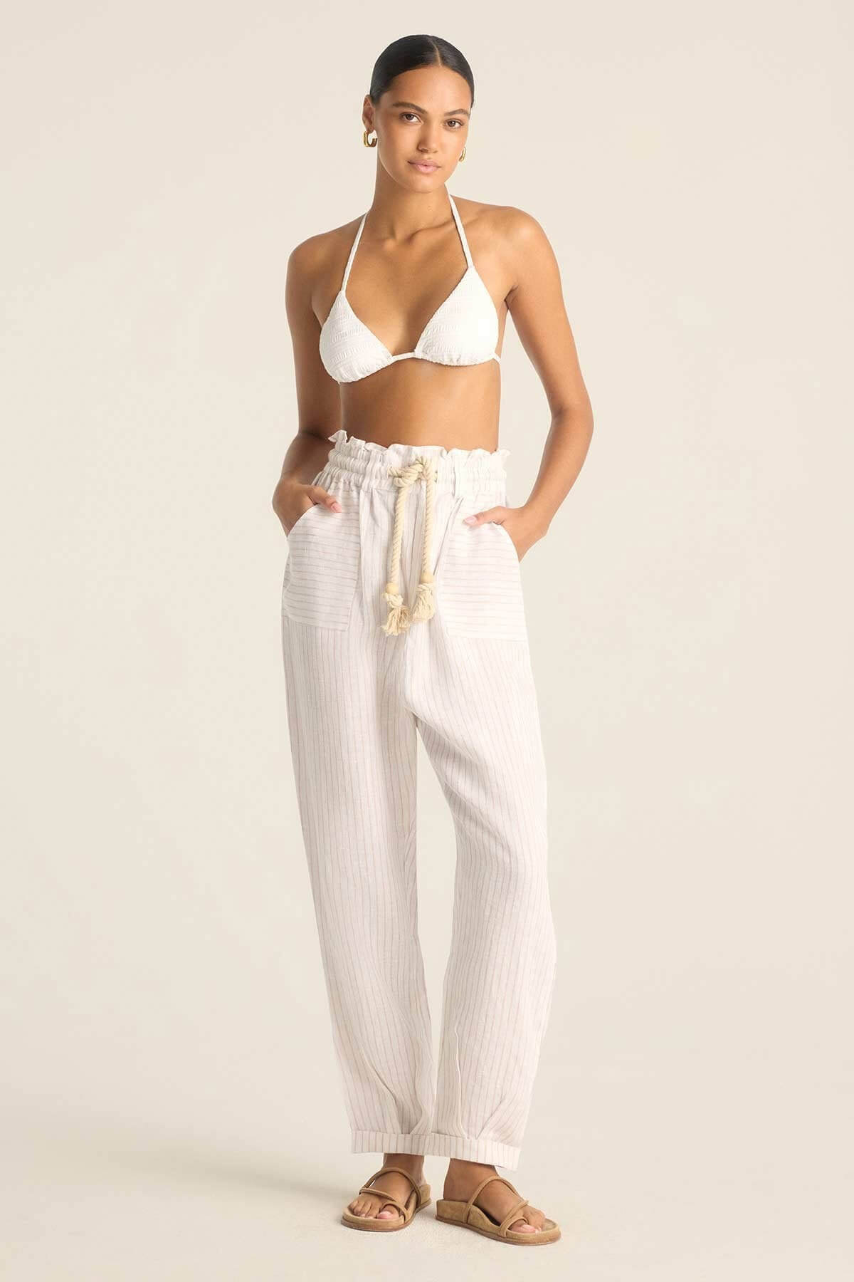 Vitamin A Avery pant in boardwalk stripe