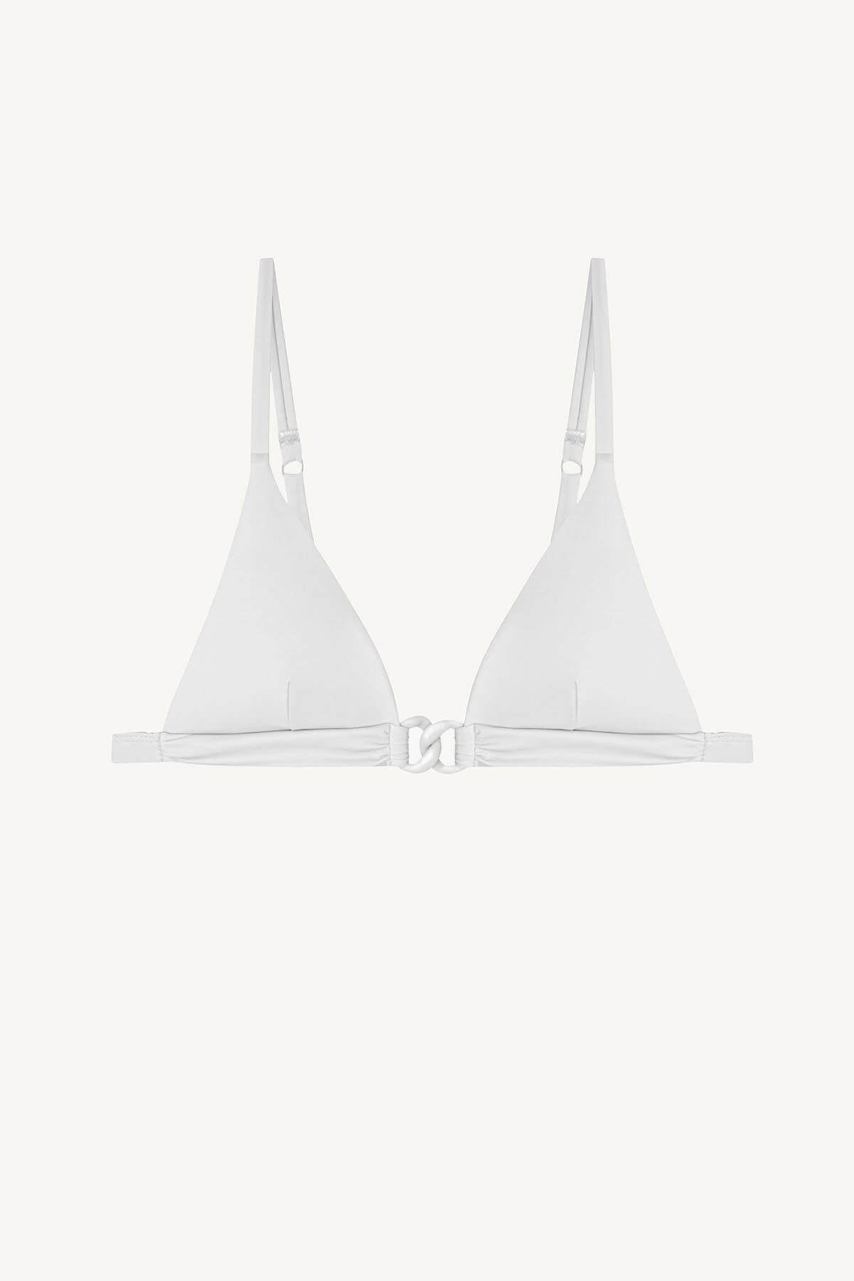 Vitamin A luxe link bralette top in white