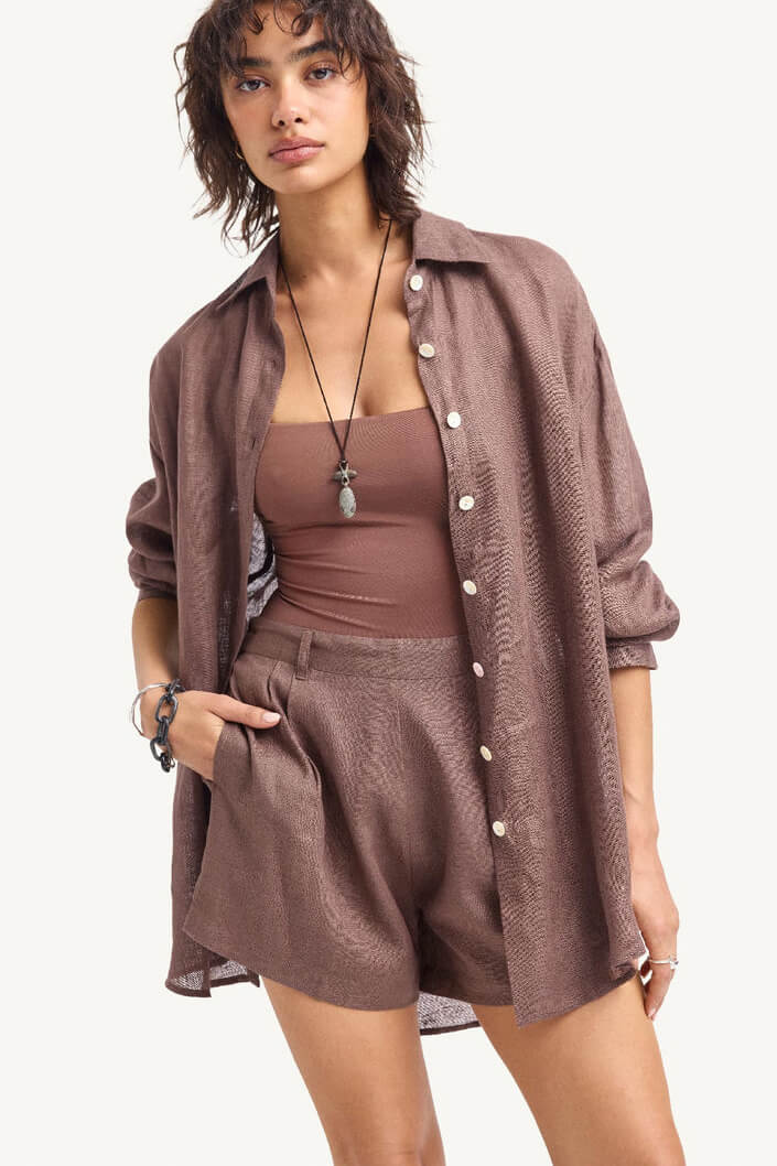 Playa Linen Shirt Dress