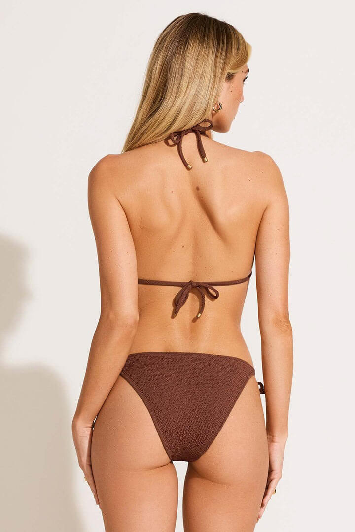 Vitamin A swim elle tie side bottom in brick