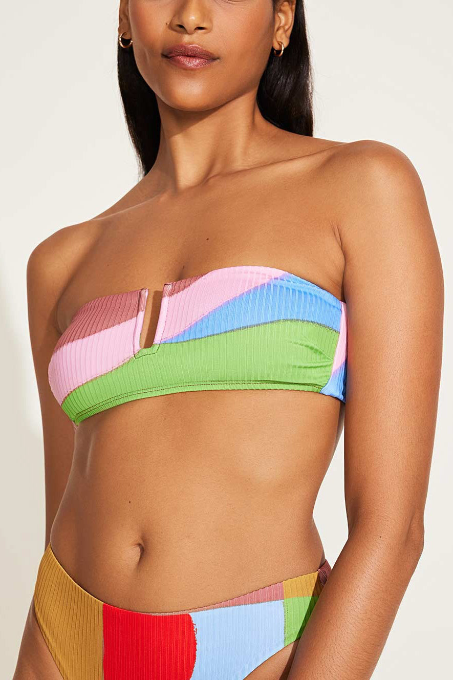 Vitamin A ursula bandeau top in abstract