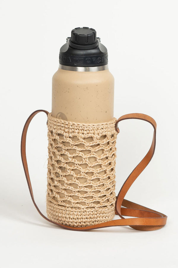minga jessy water bottle holder leather