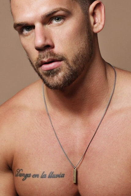 We Are All Smith Bronze Tag Pendant Necklace