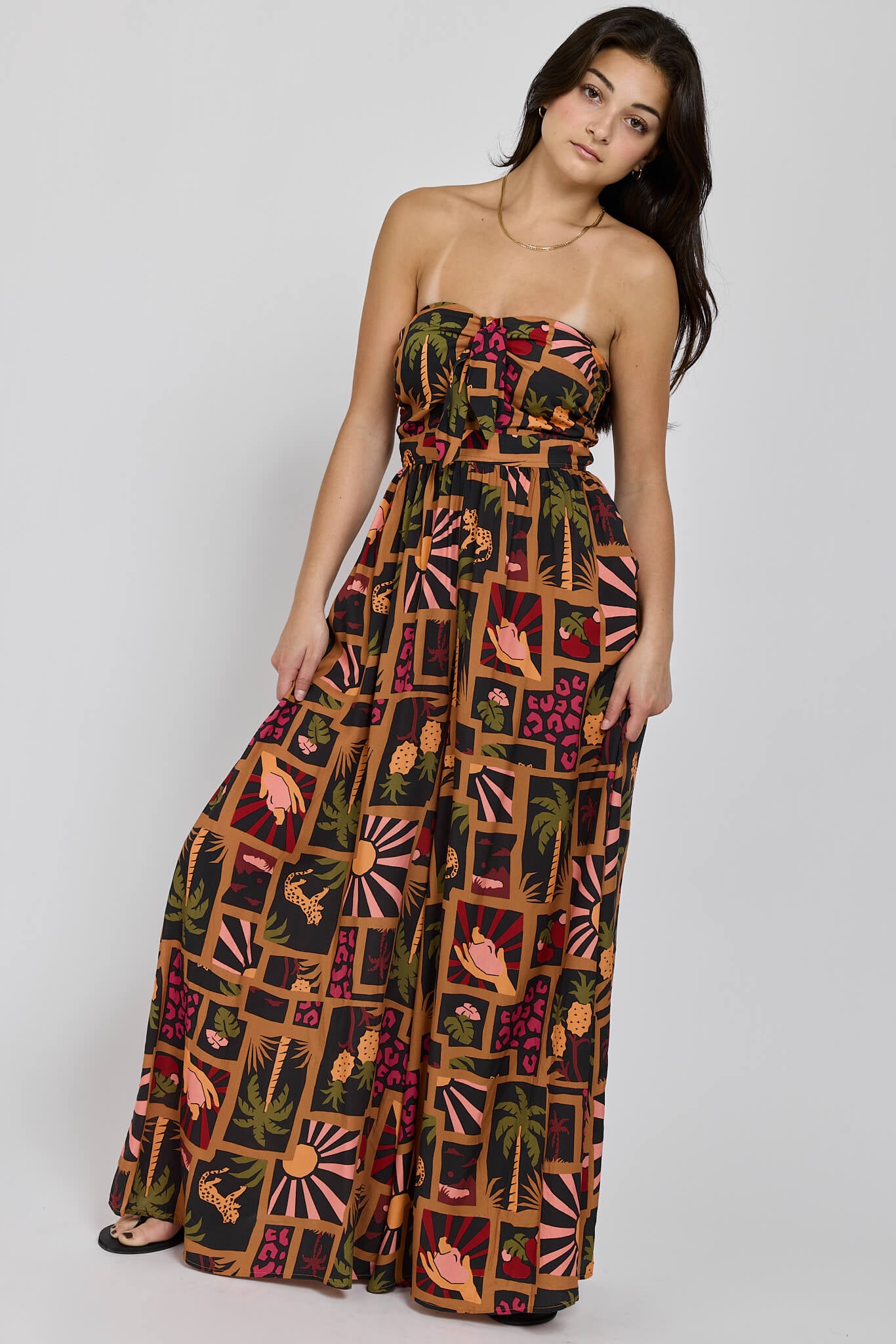 Womens Strapless jumpsuit