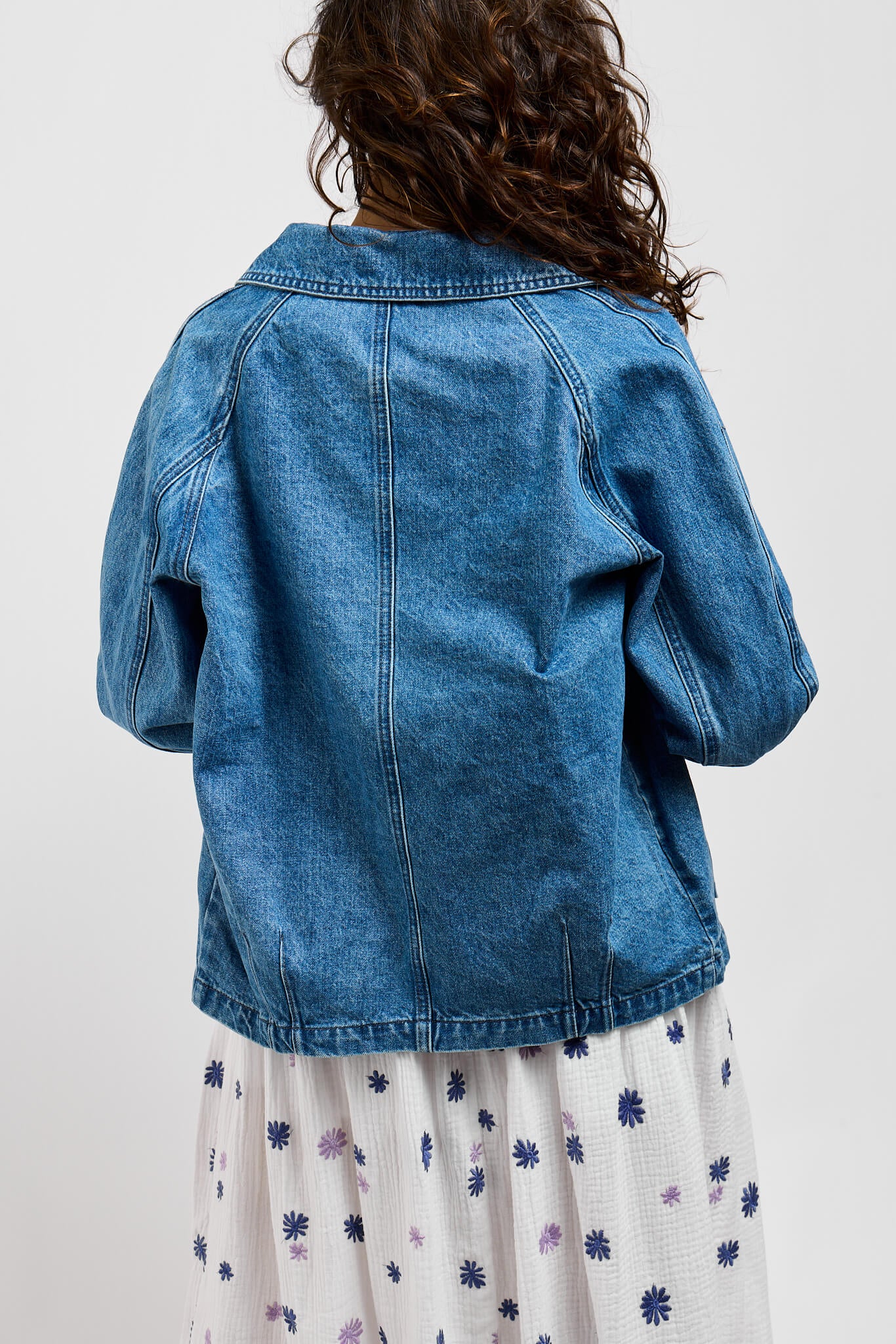 Womens relaxed fit denim jacket