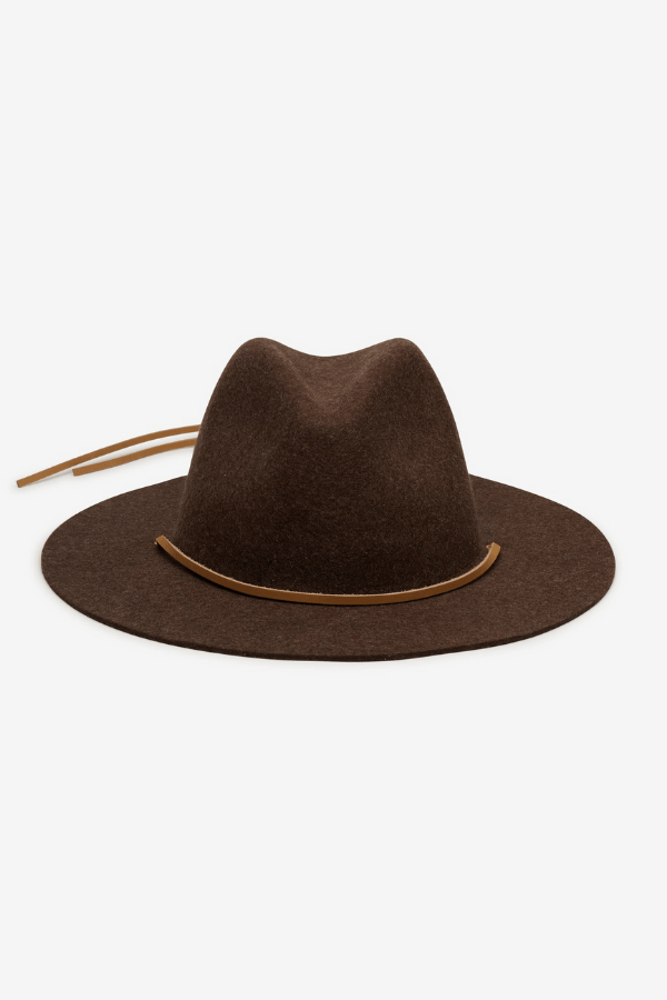 Wyeth Max Hat in brown marle