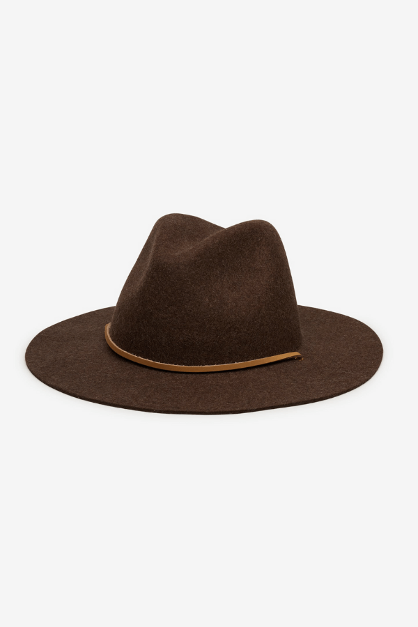 Wyeth Max Hat in brown marle