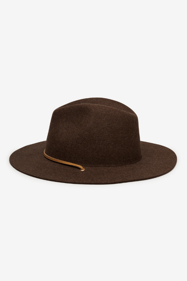 Wyeth Max Hat in brown marle