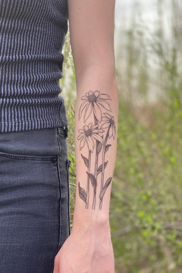 coneflower nature tats