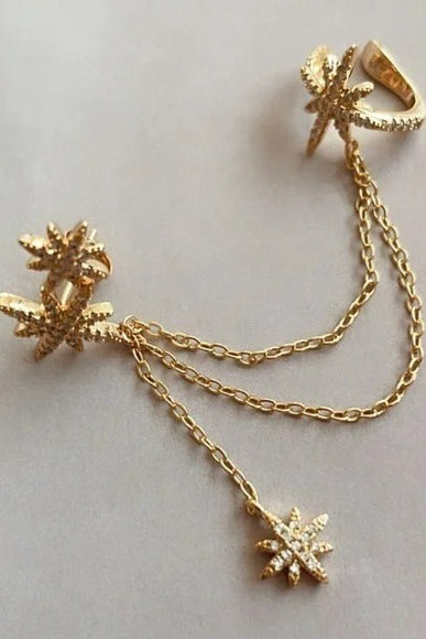 chain cuff earring