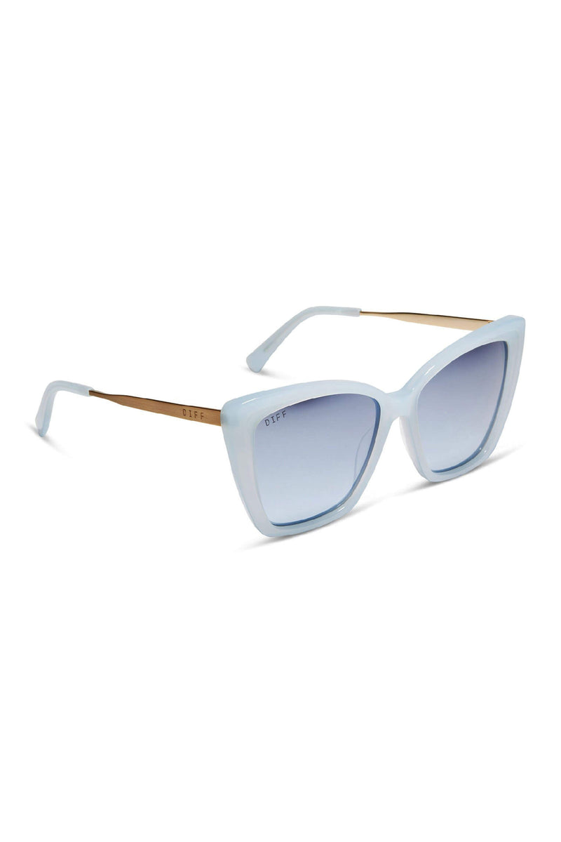 light blue sunglasses