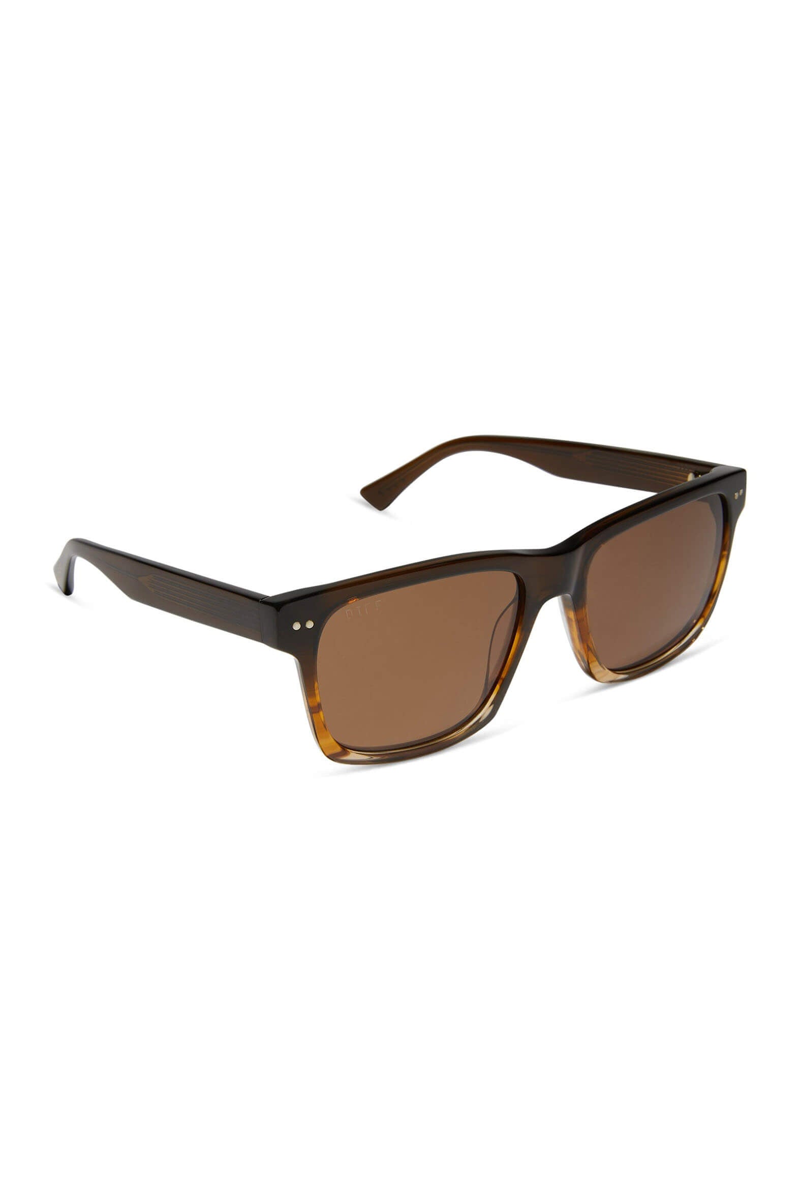 Diff Eyewear Gino xl sunglasses in mocha brown