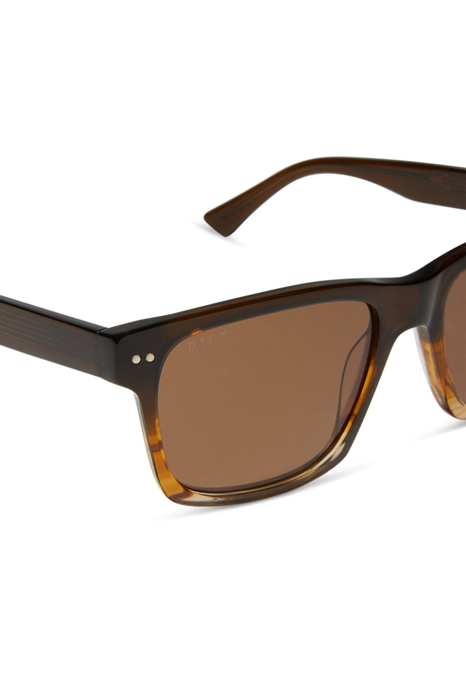 Diff Eyewear Gino xl sunglasses in mocha brown