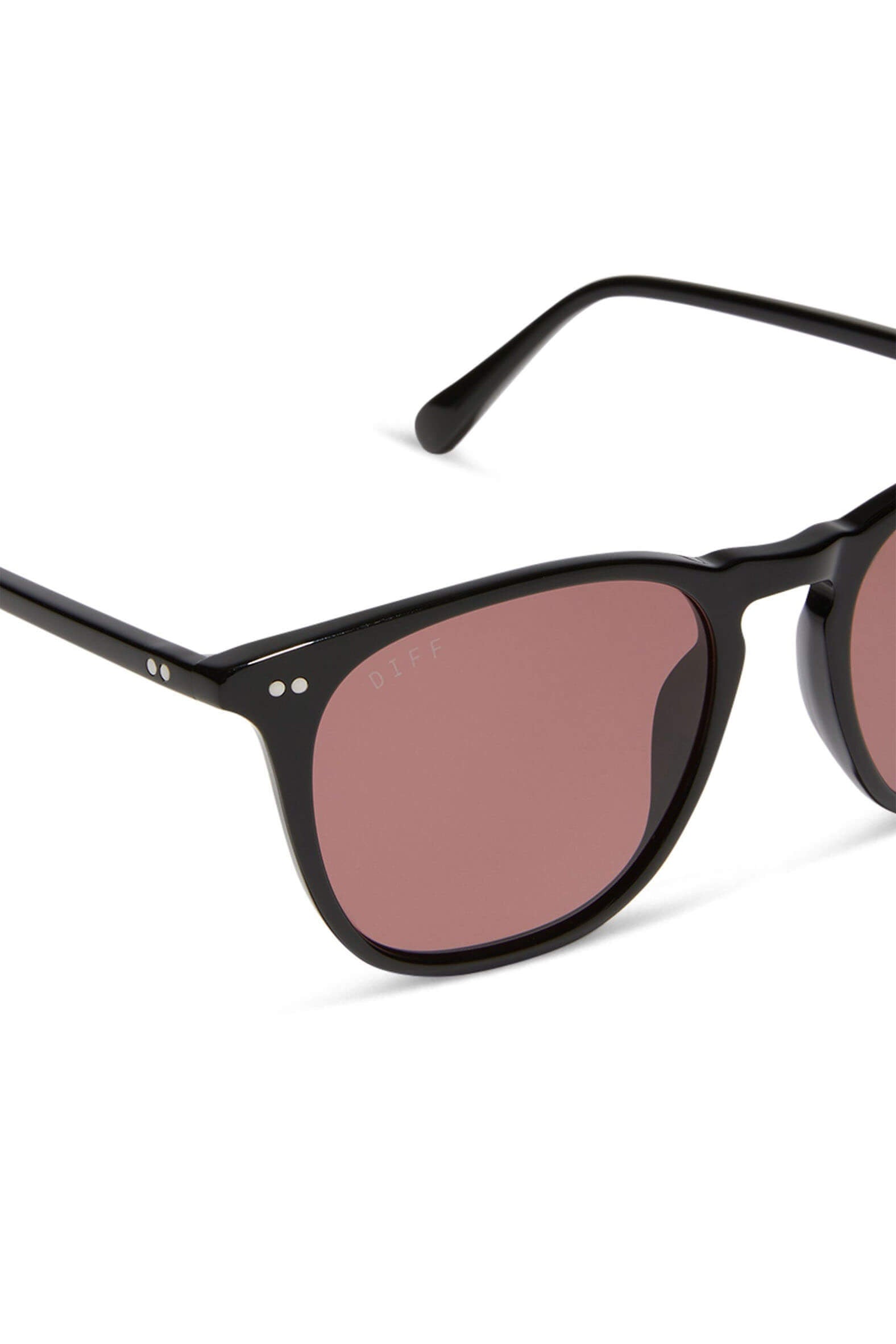 Diff eyewear maxwell xl in black mauve