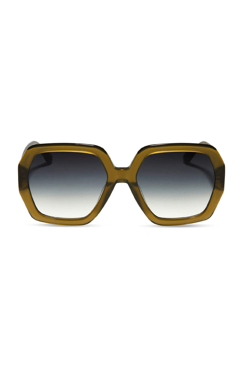 olive green acetate sunglasses