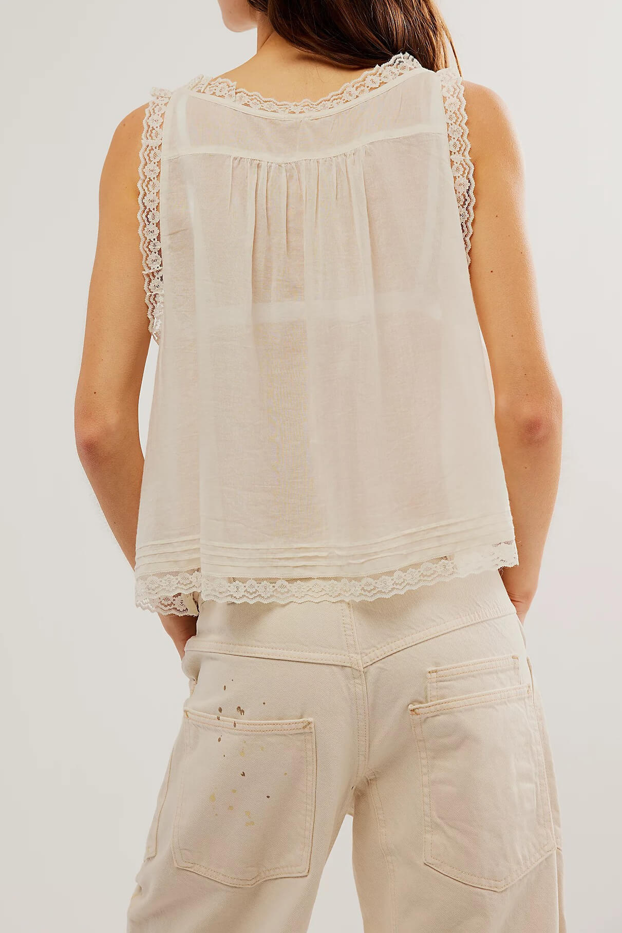 Free People evermore tank in ivory 