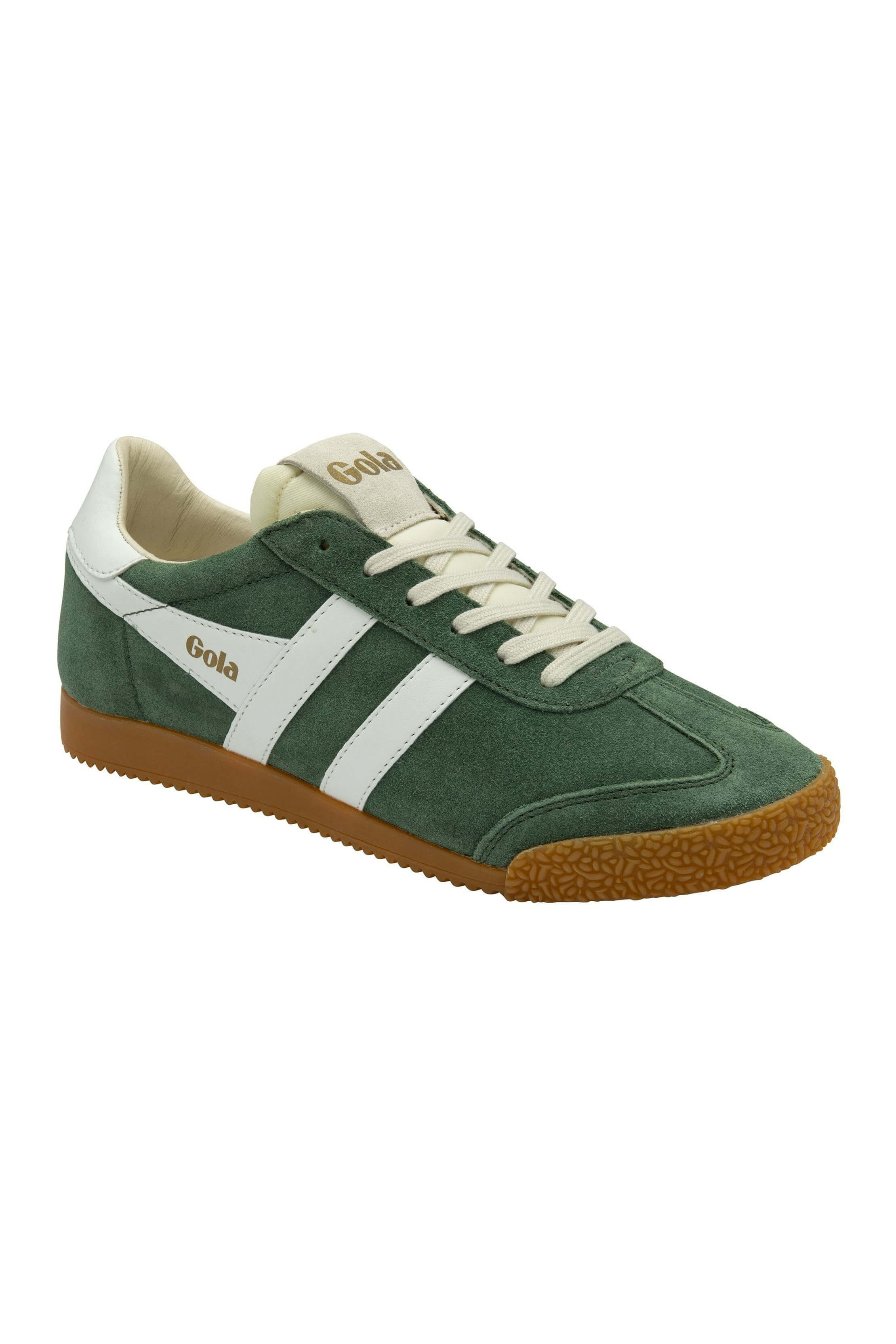 Gola classic elan sneaker in evergreen and white