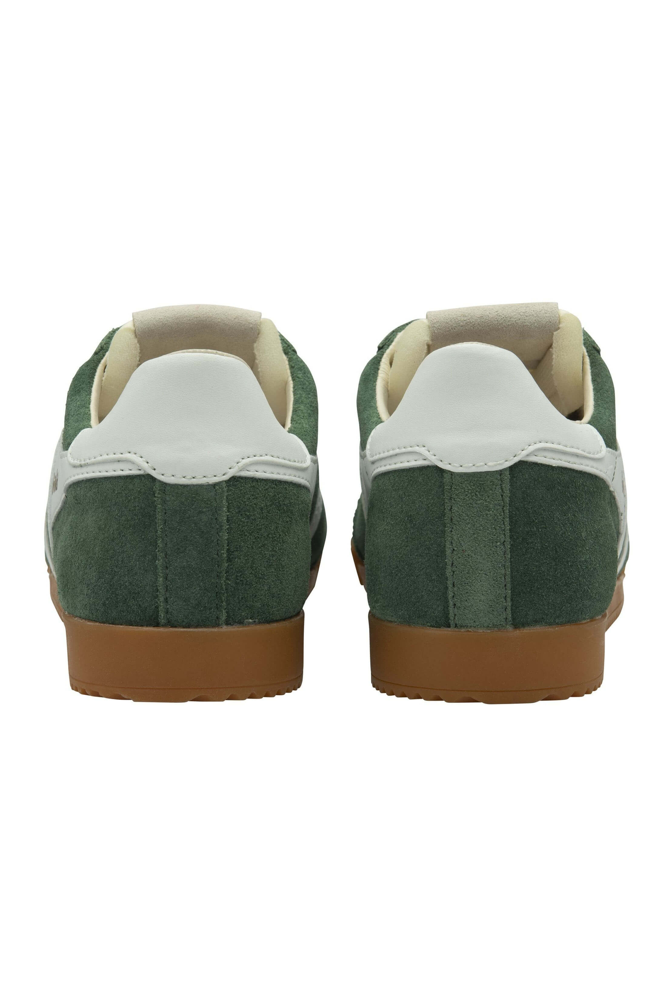 Gola classic elan sneaker in evergreen and white