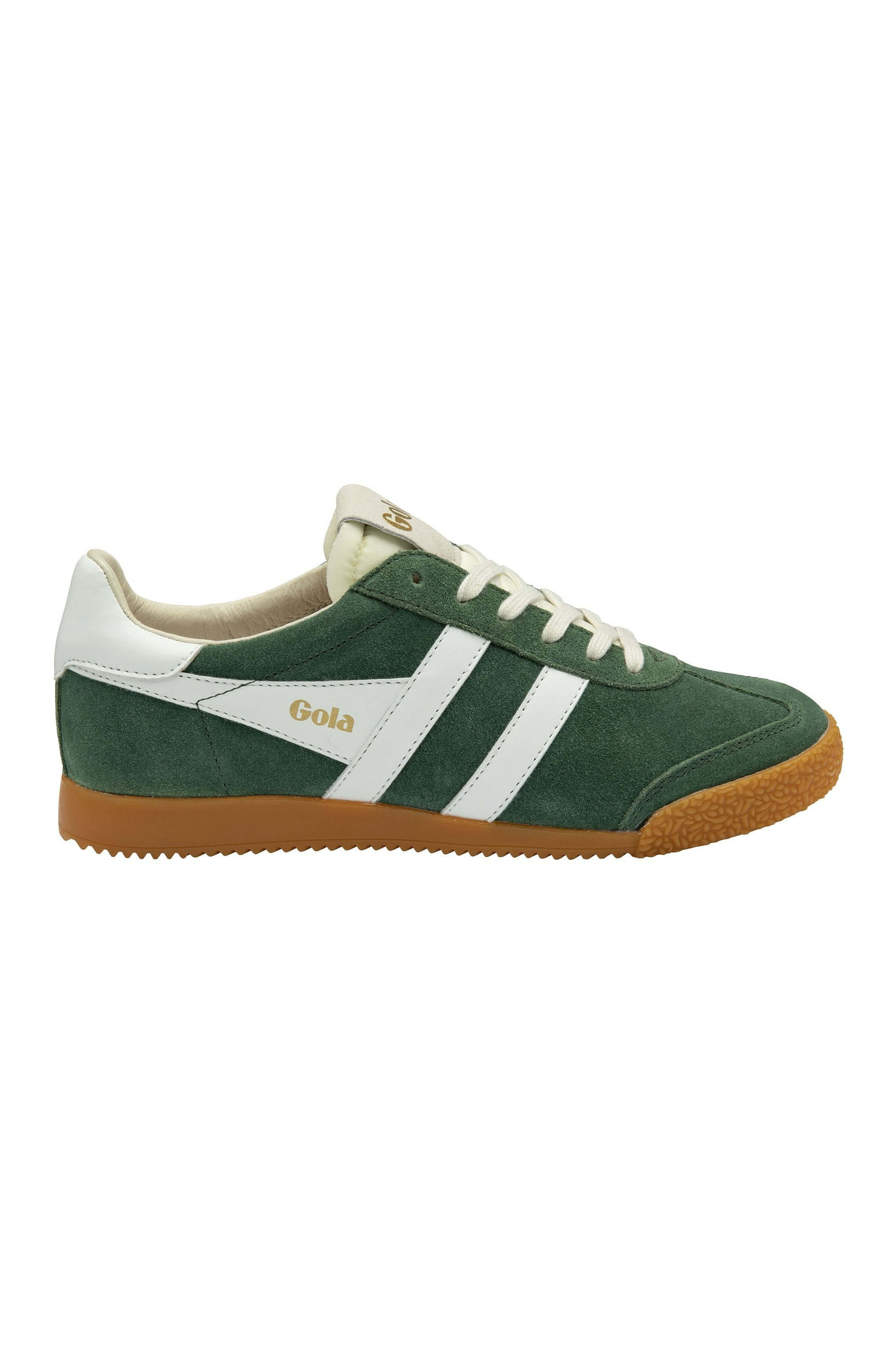 Gola classic elan sneaker in evergreen and white