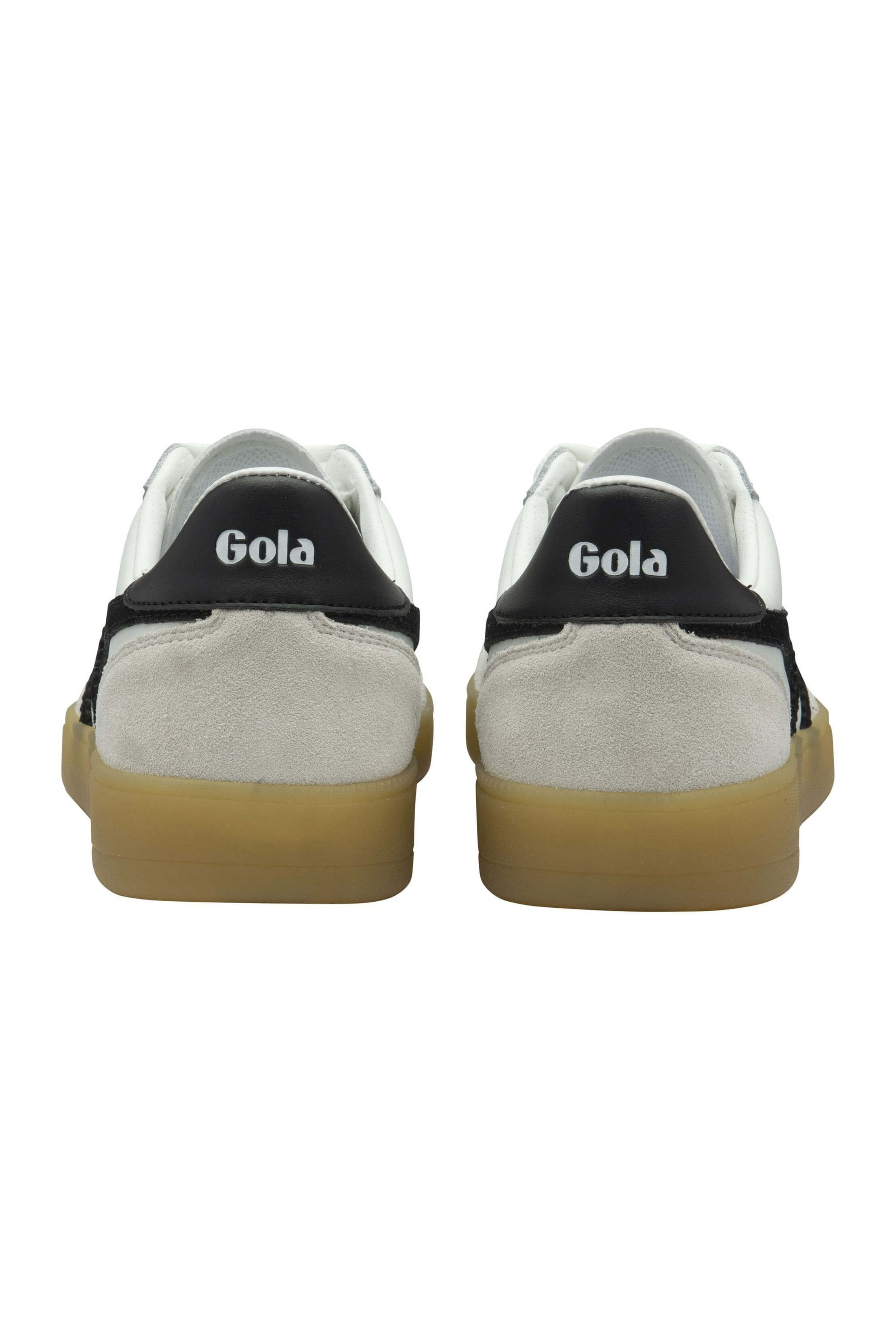 Gola classic viper leather shoes in white black and gum