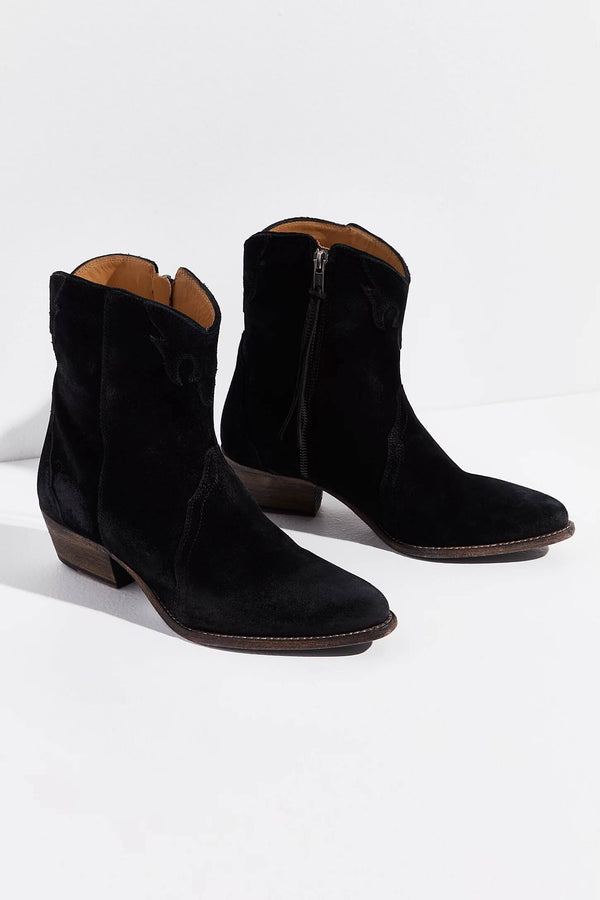 free people new frontier boot black suede