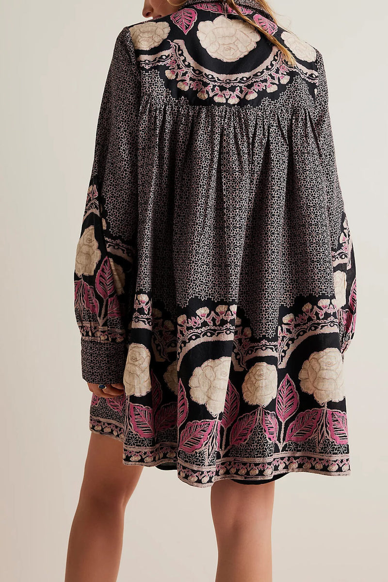 smell the roses mini dress black by free people