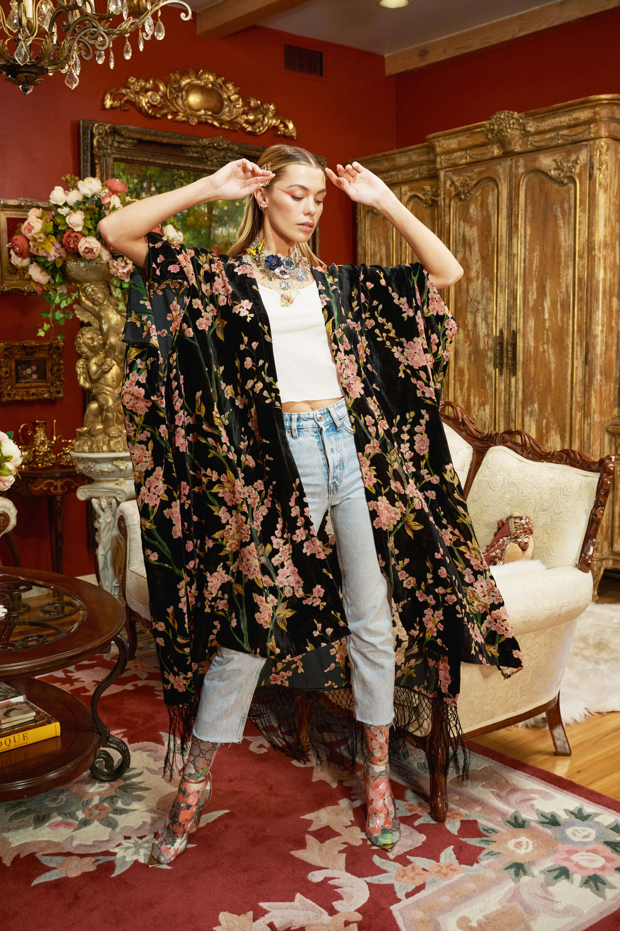 Holiday Garden Kimono