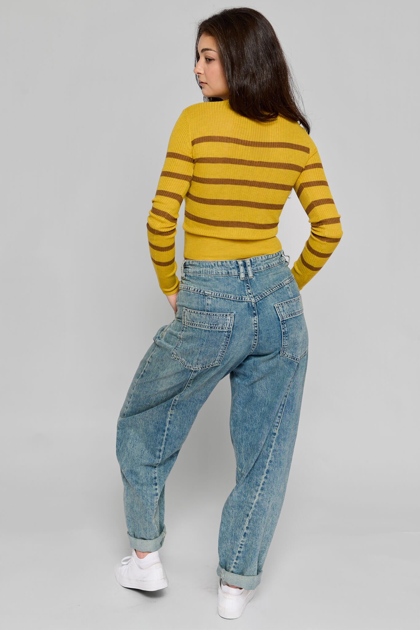 Womens striped sweater top