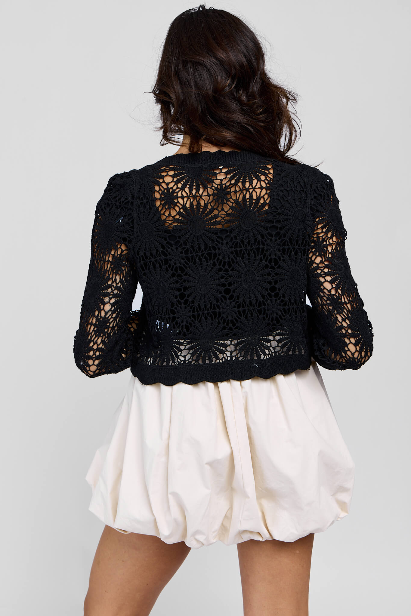 Womens mini dress with bubble style skirt