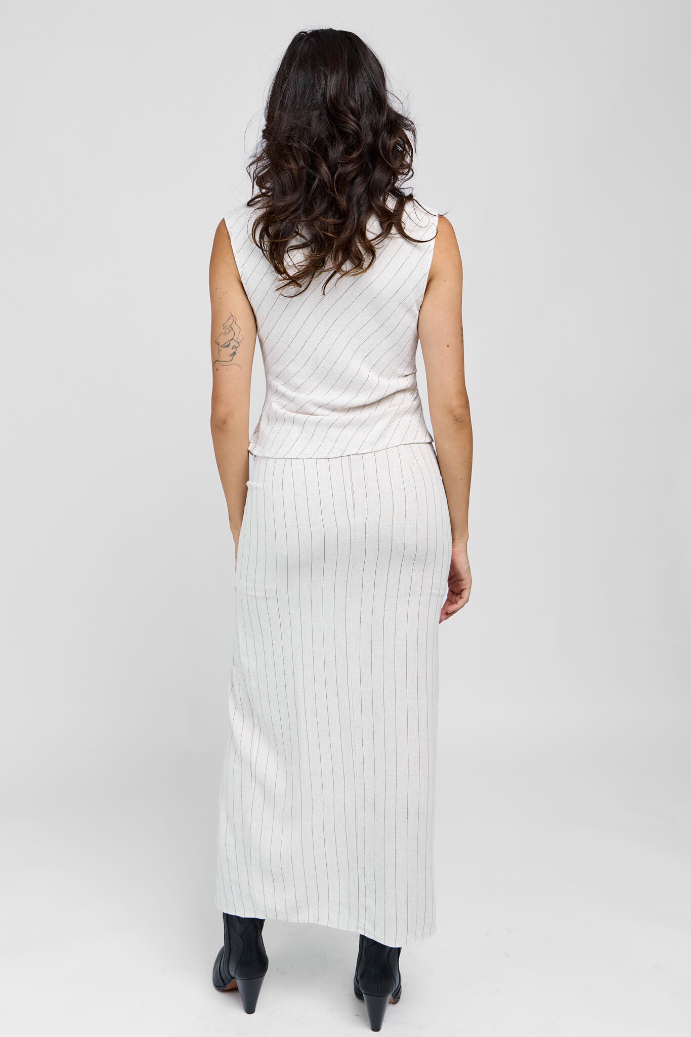 Womens two piece set  with midi skirt and sleeveless top