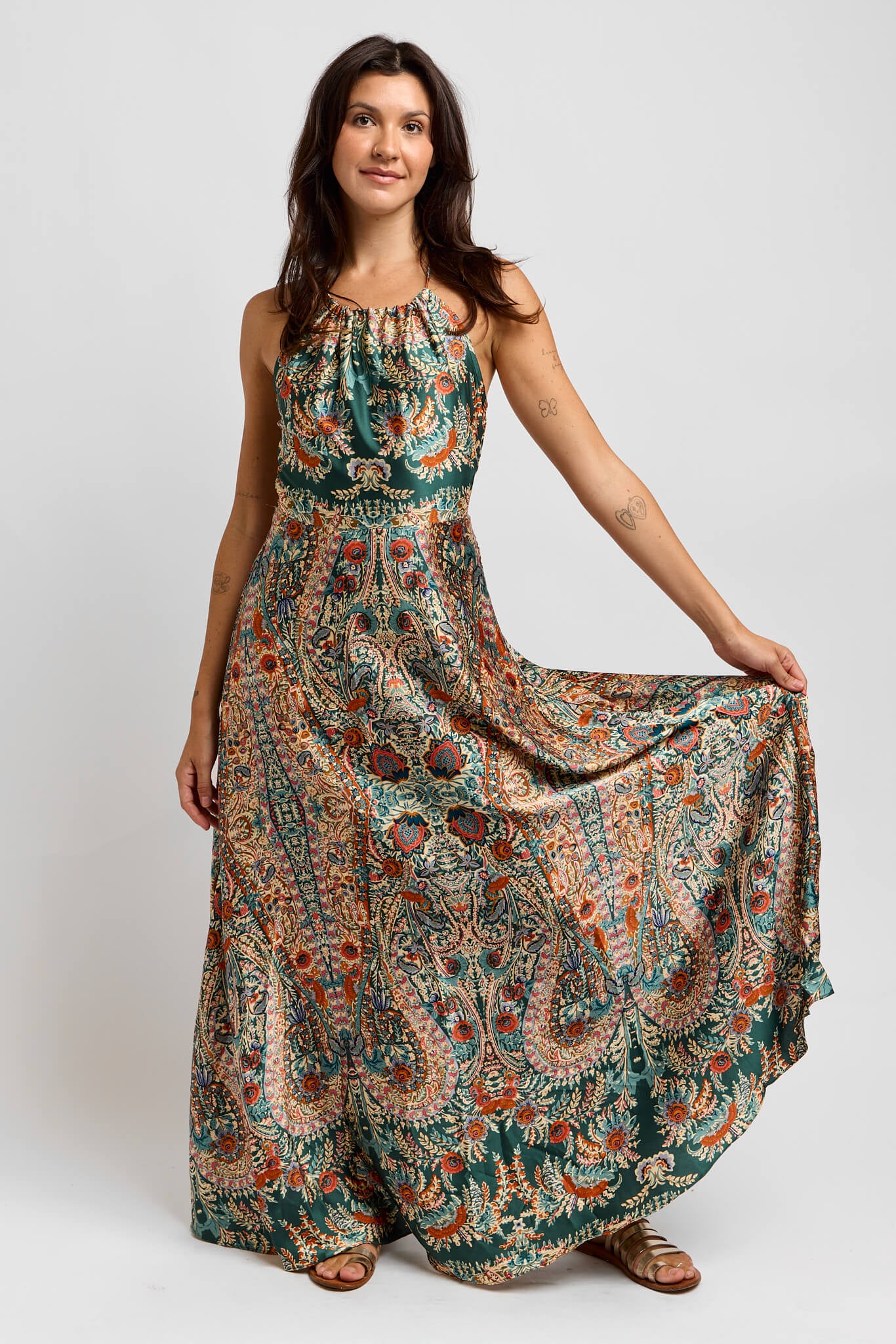 Womens paisley print dress