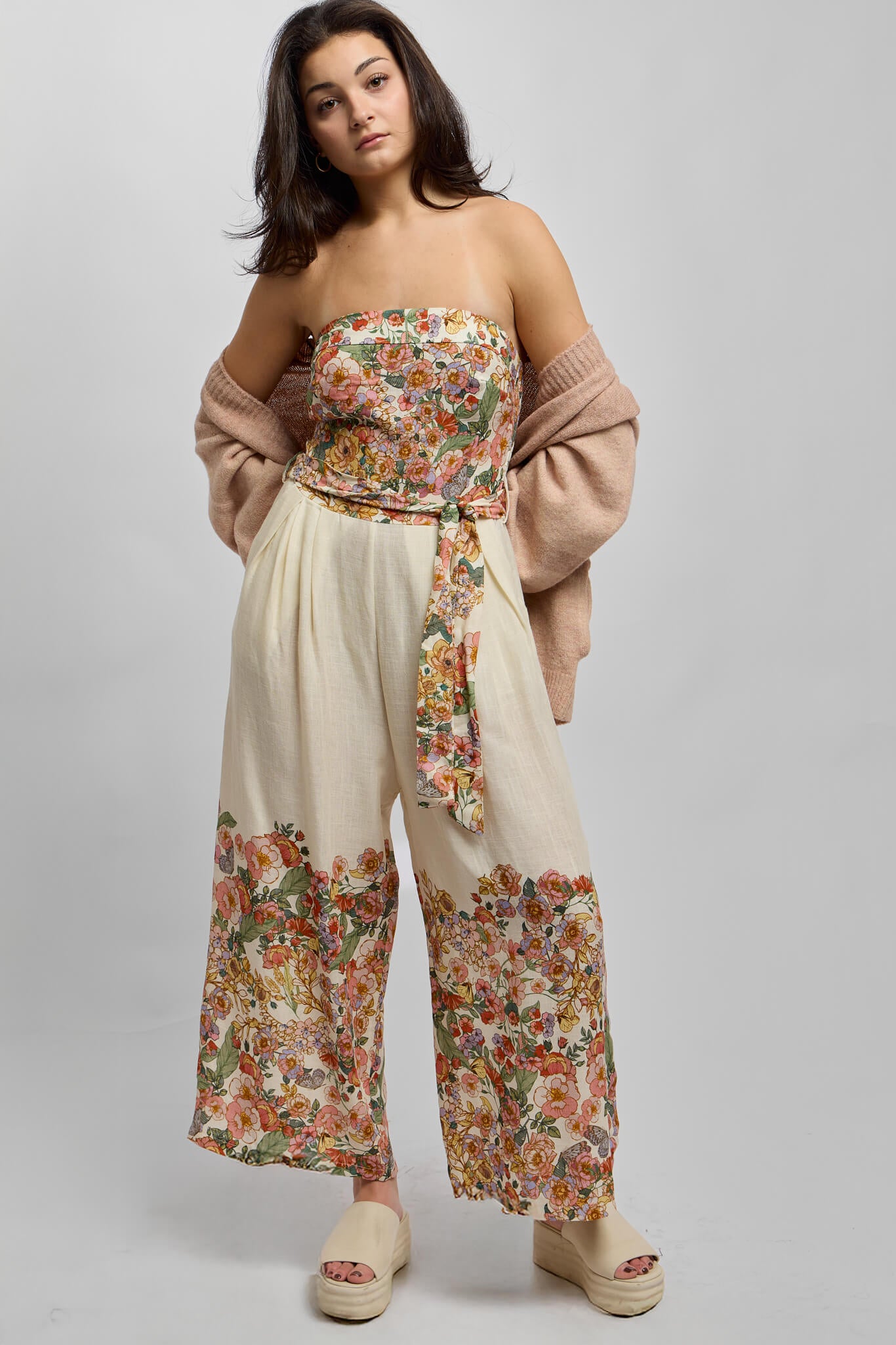 Womens strapless jumpsuit
