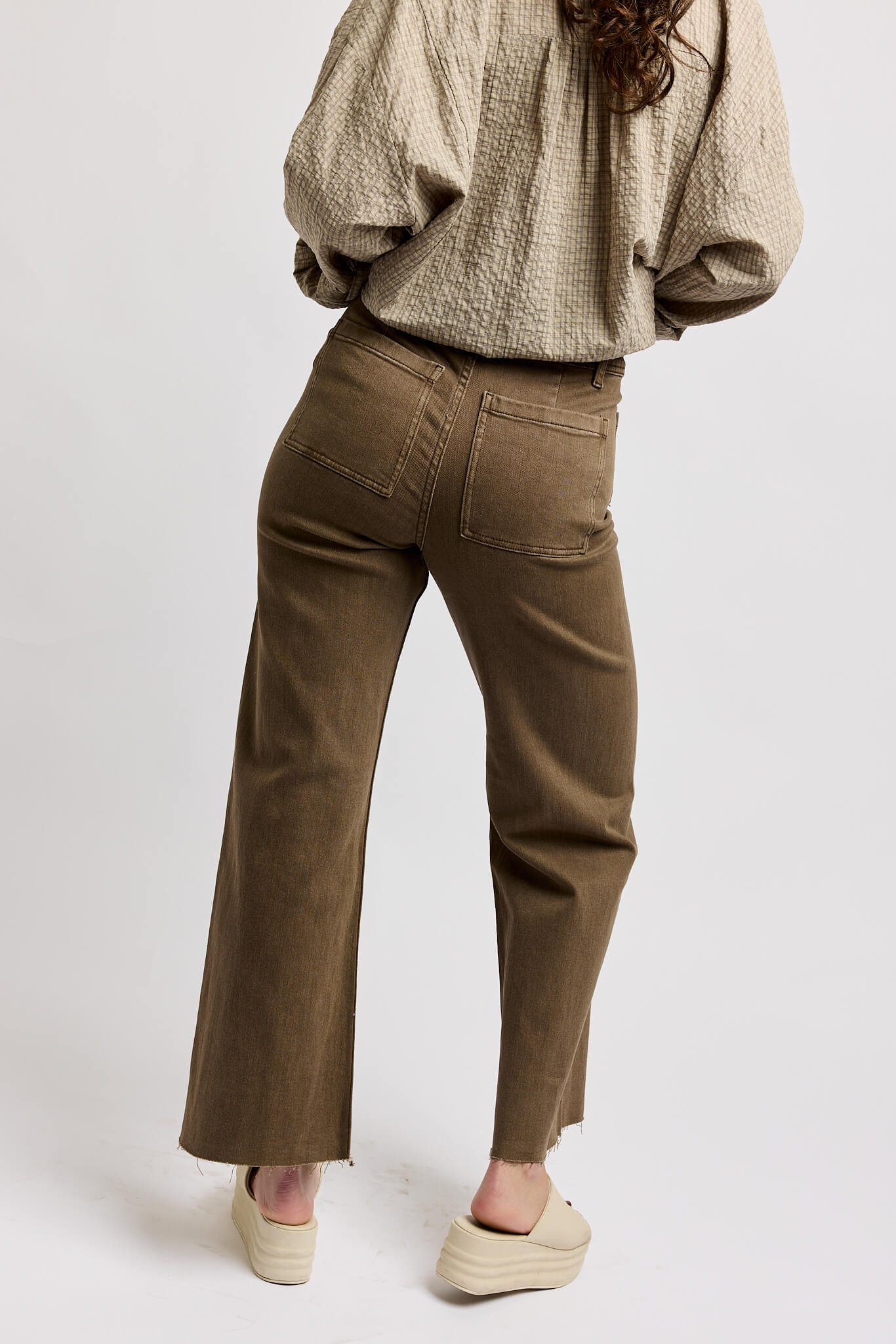 Womens straight leg pants with pockets