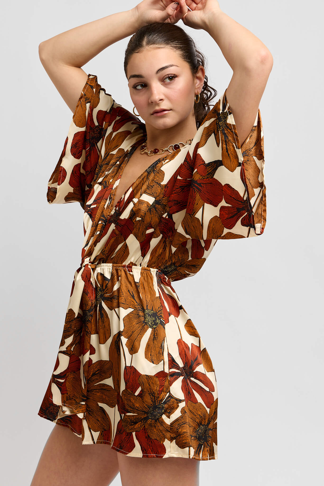 Womens V-neckline romper