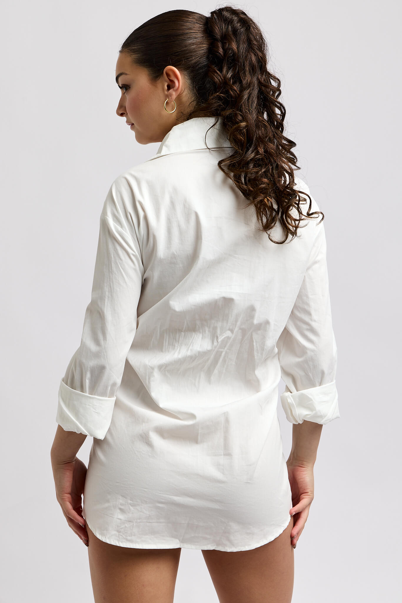 Womens relaxed buttonup tunic