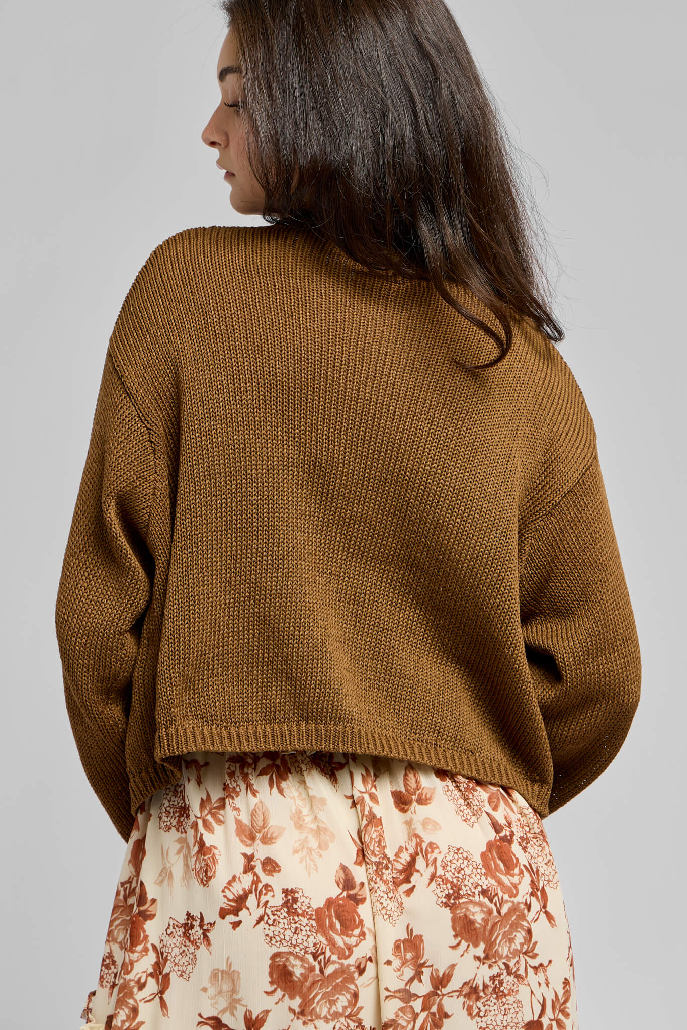 Womens brown cardigan