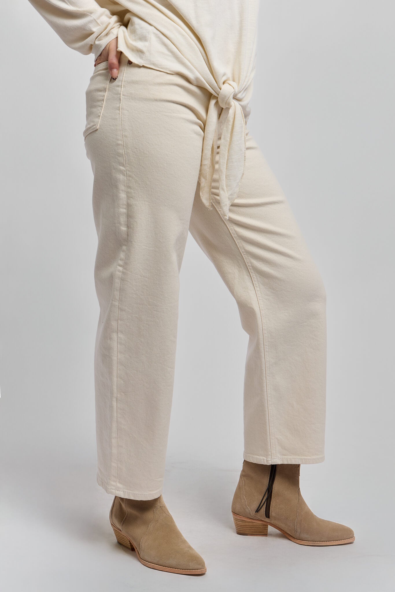 Womens beige mavi jeans