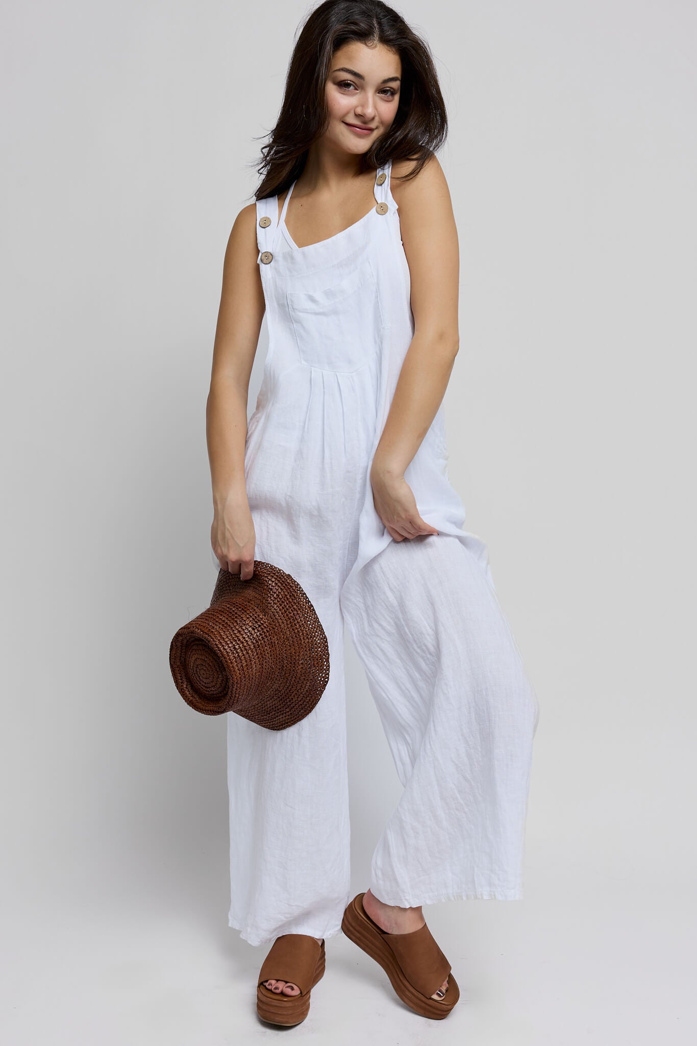 Womens wide leg overall