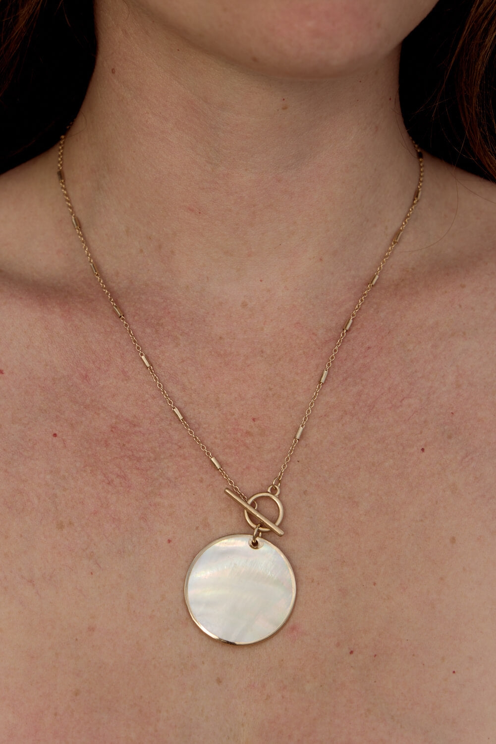 Womens gold necklace with opal inspired pendant