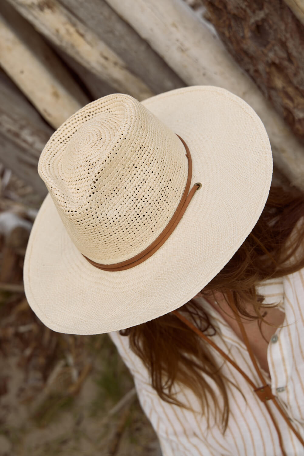 Natural colored straw hat