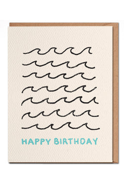 Happy Birthday Beach Waves Card | Kariella