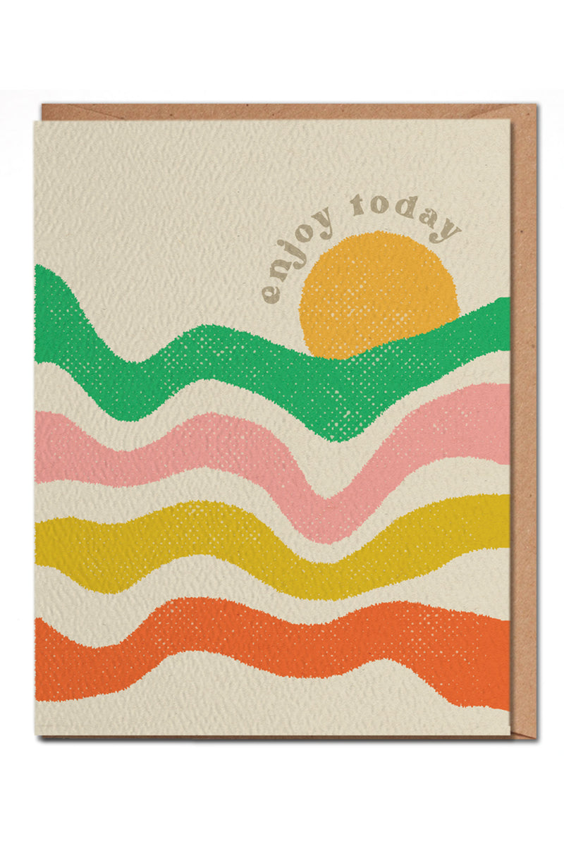 Enjoy Today Sun Print Card | Kariella