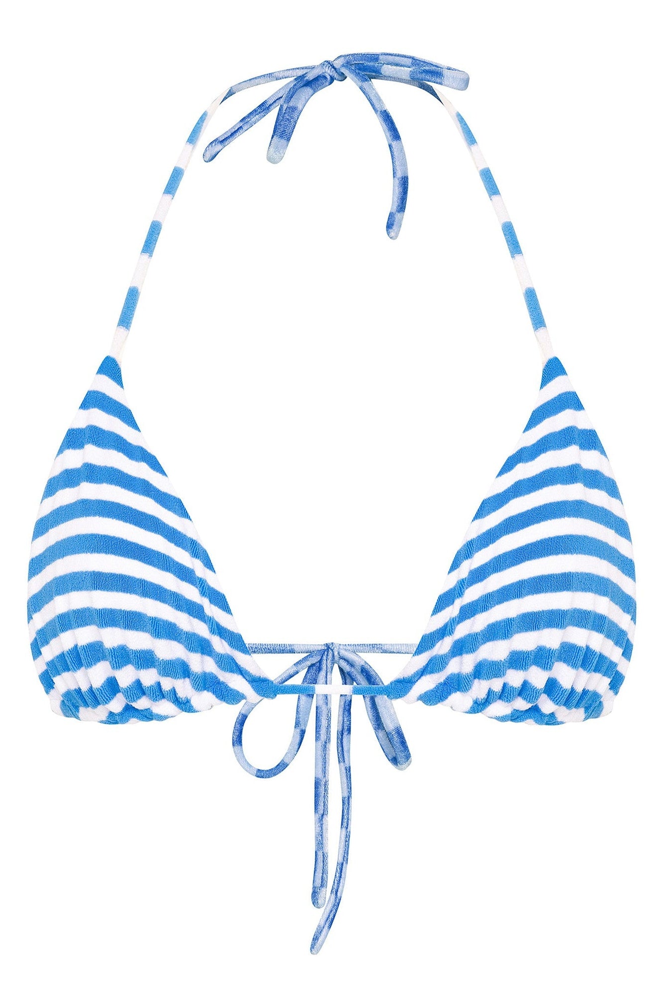 terry cloth triangle bikini