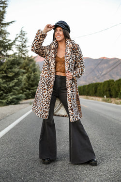 Arratta Leopard Fur Coat