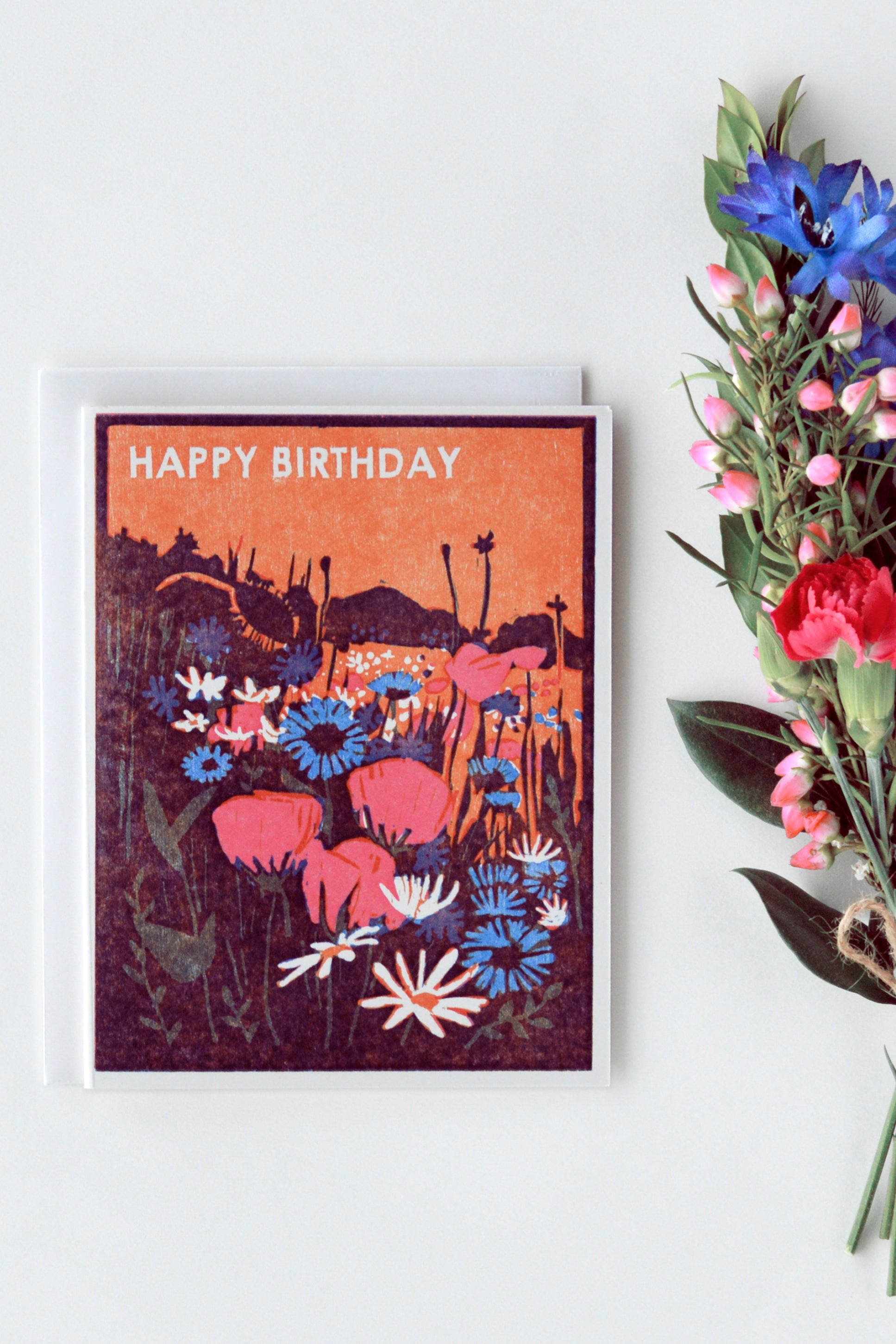 Wildflowers Happy Birthday Card